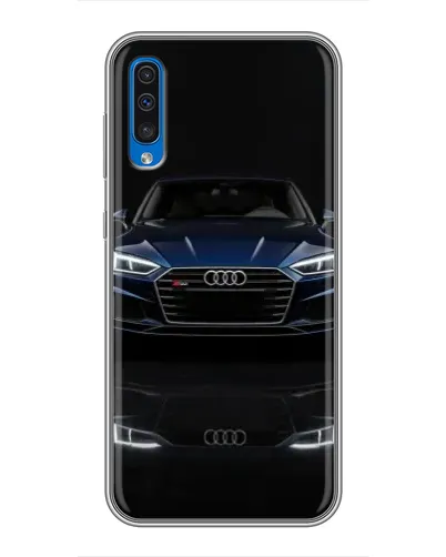 Чехол для Samsung Galaxy A50 2019 (A505F) с картинкой «Audi — ночное отражение»