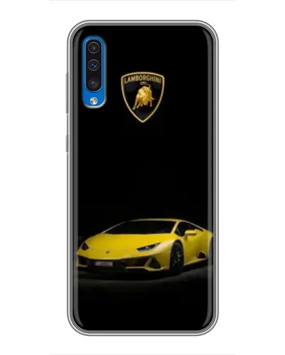 Чехол для Samsung Galaxy A50 2019 (A505F) с картинкой «Lamborghini желтый акцент» Чехол для Samsung Galaxy A50 2019 (A505F) с картинкой «Lamborghini желтый акцент»