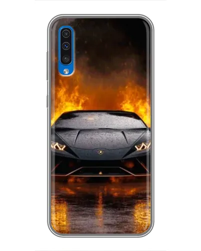 Чехол для Samsung Galaxy A50 2019 (A505F) с картинкой «Lamborghini в огне» Чехол для Samsung Galaxy A50 2019 (A505F) с картинкой «Lamborghini в огне»