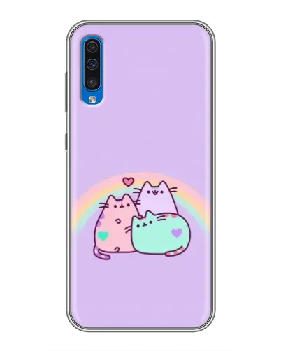 Чехол для Samsung Galaxy A50 2019 (A505F) с картинкой «Радужные Пушины»