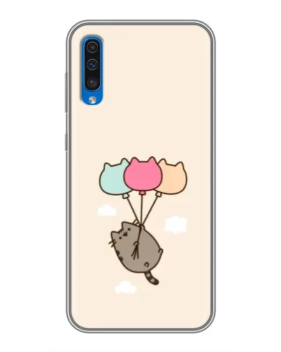 Чехол для Samsung Galaxy A50 2019 (A505F) с картинкой «Пушин на шариках»