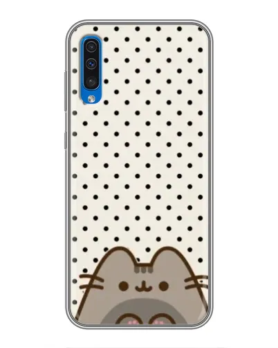Чехол для Samsung Galaxy A50 2019 (A505F) с картинкой «Пушин в горошек»