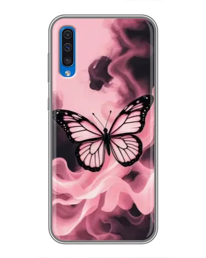 Чехол для Samsung Galaxy A50 2019 (A505F) с картинкой «Бабочка в дыму» Чехол для Samsung Galaxy A50 2019 (A505F) с картинкой «Бабочка в дыму»