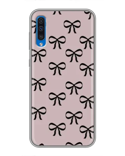 Чехол для Samsung Galaxy A50 2019 (A505F) с картинкой «Черные бантики» Чехол для Samsung Galaxy A50 2019 (A505F) с картинкой «Черные бантики»