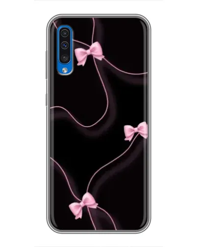 Чехол для Samsung Galaxy A50 2019 (A505F) с картинкой «Розовые ленты» Чехол для Samsung Galaxy A50 2019 (A505F) с картинкой «Розовые ленты»