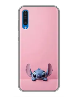 Чехол для Samsung Galaxy A50 2019 (A505F) с картинкой «Stitch выглядывает»
