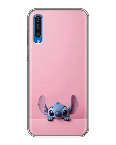Чехол для Samsung Galaxy A50 2019 (A505F) с картинкой «Stitch выглядывает»
