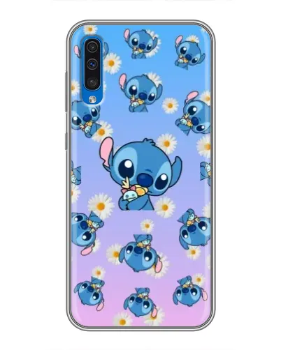 Чехол для Samsung Galaxy A50 2019 (A505F) с картинкой «Паттерн со Стичем»