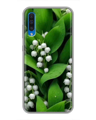 Чехол для Samsung Galaxy A50 2019 (A505F) с картинкой «Ландыши в зелени»
