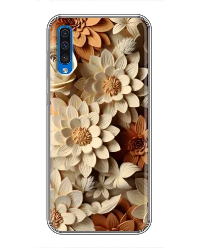 Чехол для Samsung Galaxy A50 2019 (A505F) с картинкой «Бежевый флористический декор»