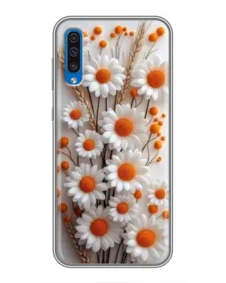 Чехол для Samsung Galaxy A50 2019 (A505F) с картинкой «Белые сухоцветы»