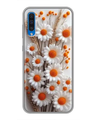 Чехол для Samsung Galaxy A50 2019 (A505F) с картинкой «Белые сухоцветы»