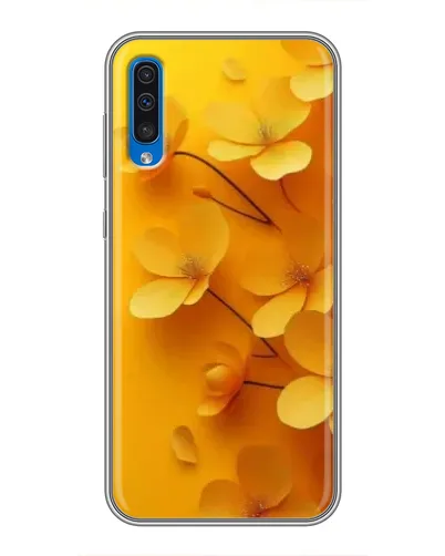 Чехол для Samsung Galaxy A50 2019 (A505F) с картинкой «Золотые лепестки»