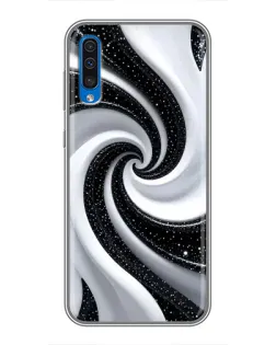 Чехол для Samsung Galaxy A50 2019 (A505F) с картинкой «Черно-белая спираль» Чехол для Samsung Galaxy A50 2019 (A505F) с картинкой «Черно-белая спираль»