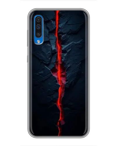 Чехол для Samsung Galaxy A50 2019 (A505F) с картинкой «Kрасная лавовая трещина»