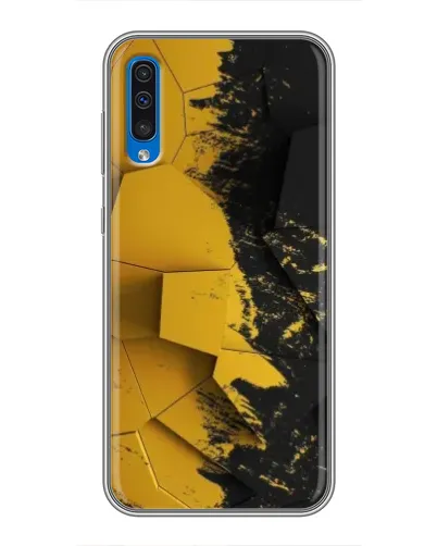 Чехол для Samsung Galaxy A50 2019 (A505F) с картинкой «Золотые осколки геометрии»