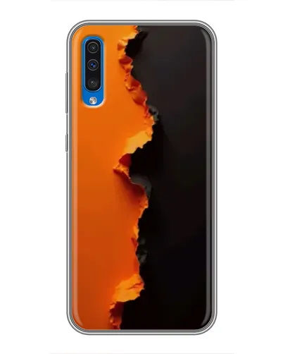 Чехол для Samsung Galaxy A50 2019 (A505F) с картинкой «Оранжевый разлом»