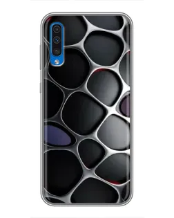 Чехол для Samsung Galaxy A50 2019 (A505F) с картинкой «Объемная темная решетка»