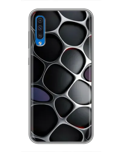 Чехол для Samsung Galaxy A50 2019 (A505F) с картинкой «Объемная темная решетка»