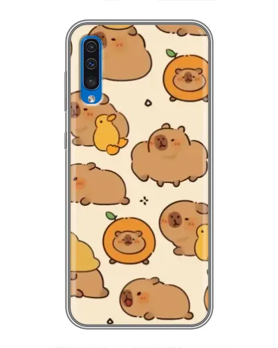 Чехол для Samsung Galaxy A50 2019 (A505F) с картинкой «Капибары с апельсинами» Чехол для Samsung Galaxy A50 2019 (A505F) с картинкой «Капибары с апельсинами»