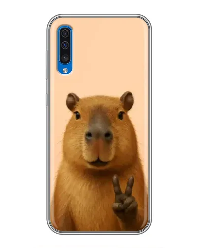 Чехол для Samsung Galaxy A50 2019 (A505F) с картинкой «Капибара виктория» Чехол для Samsung Galaxy A50 2019 (A505F) с картинкой «Капибара виктория»
