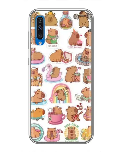 Чехол для Samsung Galaxy A50 2019 (A505F) с картинкой «Капибары набор» Чехол для Samsung Galaxy A50 2019 (A505F) с картинкой «Капибары набор»