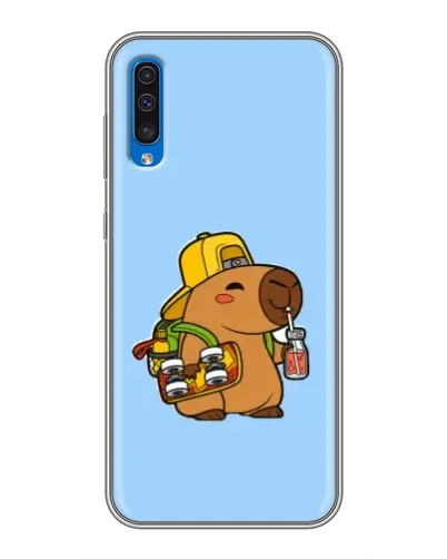Чехол для Samsung Galaxy A50 2019 (A505F) с картинкой «Капибара на скейте» Чехол для Samsung Galaxy A50 2019 (A505F) с картинкой «Капибара на скейте»