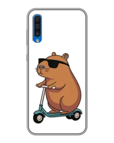 Чехол для Samsung Galaxy A50 2019 (A505F) с картинкой «Капибара на самокате» Чехол для Samsung Galaxy A50 2019 (A505F) с картинкой «Капибара на самокате»