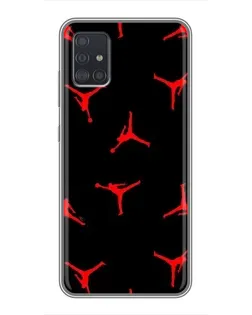 Чехол для Samsung Galaxy A51 5G (A516) с картинкой «Jordan Red Pattern»