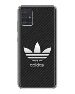 Чехол для Samsung Galaxy A51 5G (A516) с картинкой «Adidas Карбоновая текстура»