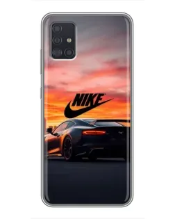 Чехол для Samsung Galaxy A51 5G (A516) с картинкой «Nike и суперкар»
