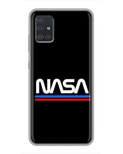 Чехол для Samsung Galaxy A51 5G (A516) с картинкой «NASA — классика Red Blue»