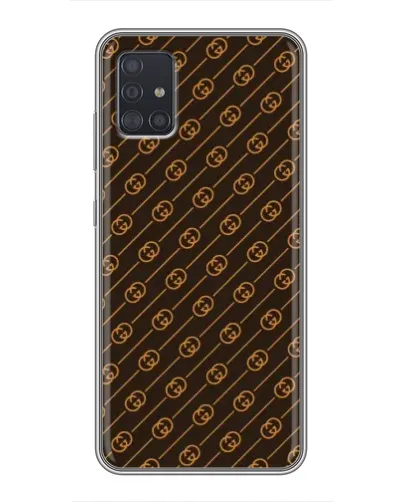 Чехол для Samsung Galaxy A51 5G (A516) с картинкой «Gucci — золотые диагонали» Чехол для Samsung Galaxy A51 5G (A516) с картинкой «Gucci — золотые диагонали»