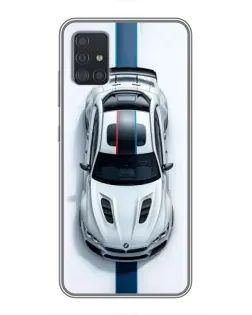 Чехол для Samsung Galaxy A51 5G (A516) с картинкой «Вид сверху — BMW M»