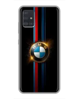 Чехол для Samsung Galaxy A51 5G (A516) с картинкой «BMW M-Power неон»