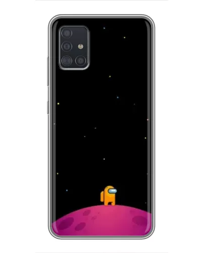 Чехол для Samsung Galaxy A51 5G (A516) с картинкой «Одинокий герой на планете»