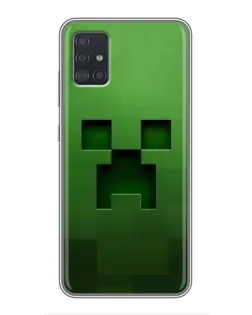 Чехол для Samsung Galaxy A51 5G (A516) с картинкой «Крипер микро-дизайн»