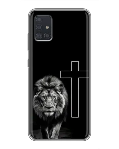 Чехол для Samsung Galaxy A51 5G (A516) с картинкой «Лев и Крест»