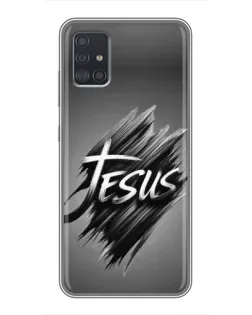 Чехол для Samsung Galaxy A51 5G (A516) с картинкой «Надпись Jesus Graffiti»