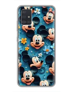 Чехол для Samsung Galaxy A51 5G (A516) с картинкой «Паттерн Микки и Минни»
