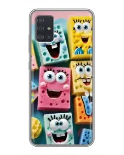Чехол для Samsung Galaxy A51 5G (A516) с картинкой «Цветные губки»