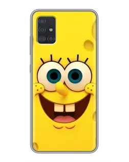 Чехол для Samsung Galaxy A51 5G (A516) с картинкой «Губка Боб улыбка»