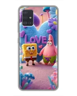 Чехол для Samsung Galaxy A51 5G (A516) с картинкой «Губка Боб Патрик»