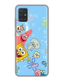 Чехол для Samsung Galaxy A51 5G (A516) с картинкой «Веселые пузырьки»
