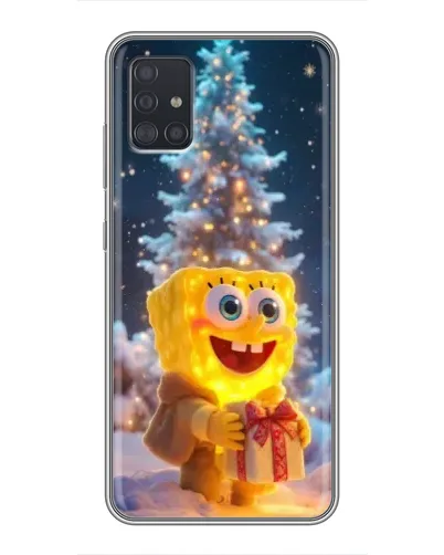 Чехол для Samsung Galaxy A51 5G (A516) с картинкой «Рождественский Спанч Боб» Чехол для Samsung Galaxy A51 5G (A516) с картинкой «Рождественский Спанч Боб»