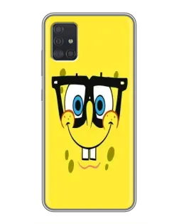 Чехол для Samsung Galaxy A51 5G (A516) с картинкой «Минималистичный Спанч Боб»