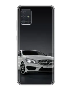 Чехол для Samsung Galaxy A51 5G (A516) с картинкой «Mercedes AMG GT Silver»
