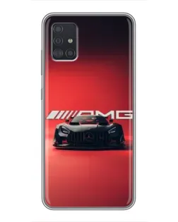 Чехол для Samsung Galaxy A51 5G (A516) с картинкой «Mercedes AMG — красная линия»