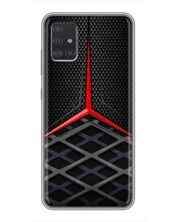 Чехол для Samsung Galaxy A51 5G (A516) с картинкой «Mercedes Carbon Grid»
