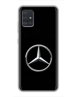 Чехол для Samsung Galaxy A51 5G (A516) с картинкой «Mercedes классический лого»